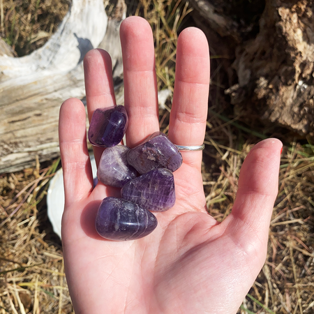 Amethyst Tumbled Stone