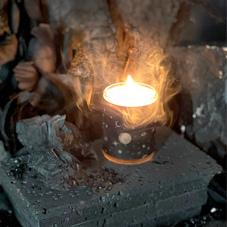 My Moon & Stars Wood Votive
