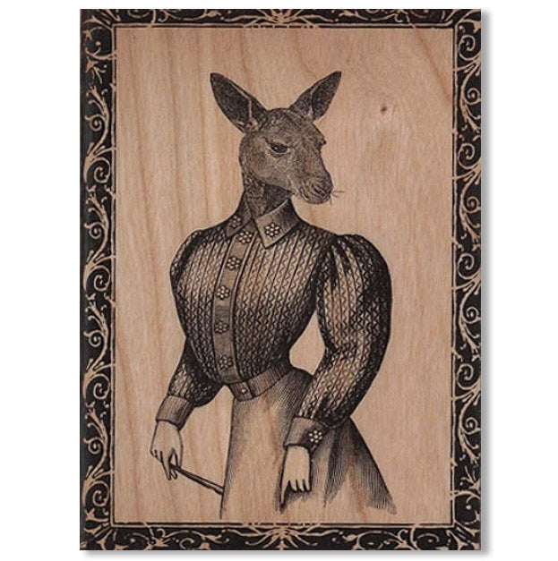 Wood Card Kanga