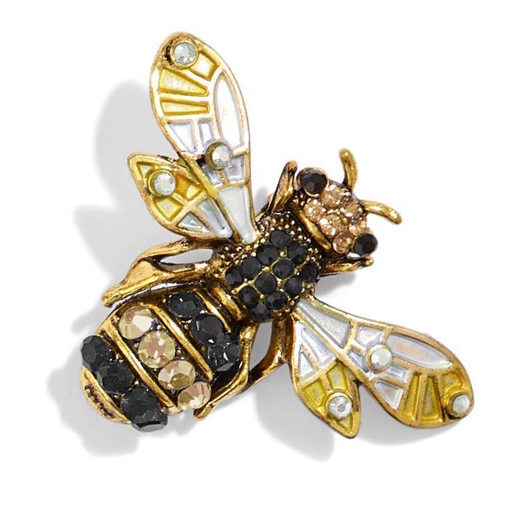 Jeweled Bee Pins