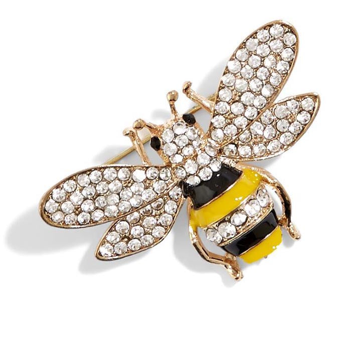 Jeweled Bee Pins