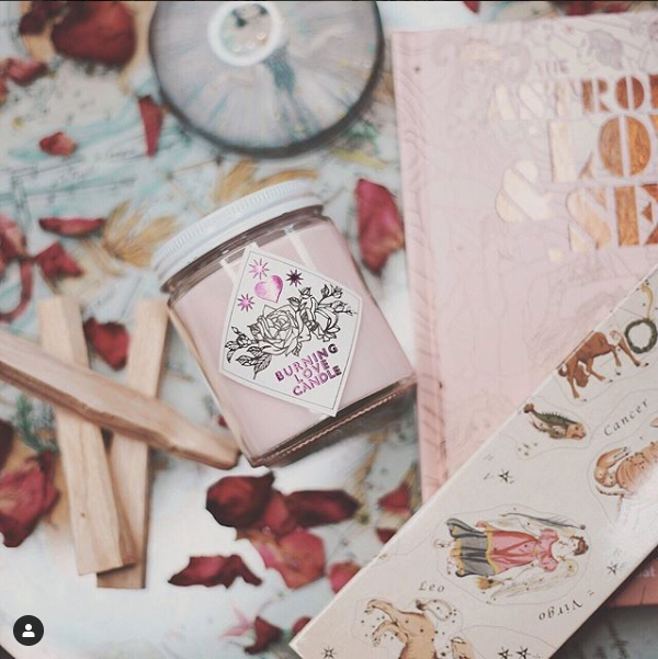 Burning Love Candle