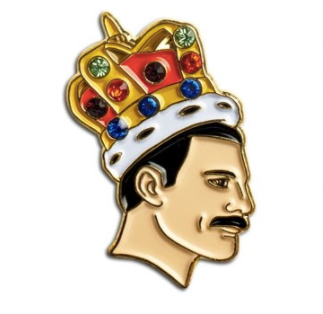 freddie enamel pin