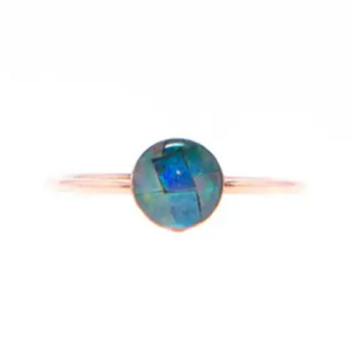 Mosiac Opal Medium Ring
