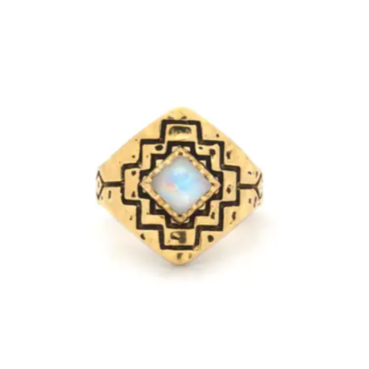 Four Winds Ring | Gold / Moonstone