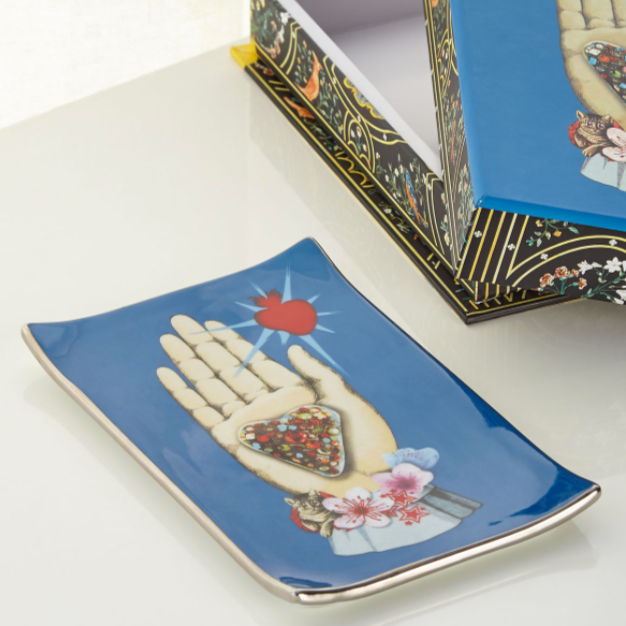 Christian Lacroix Hand and Heart Porcelain Tray