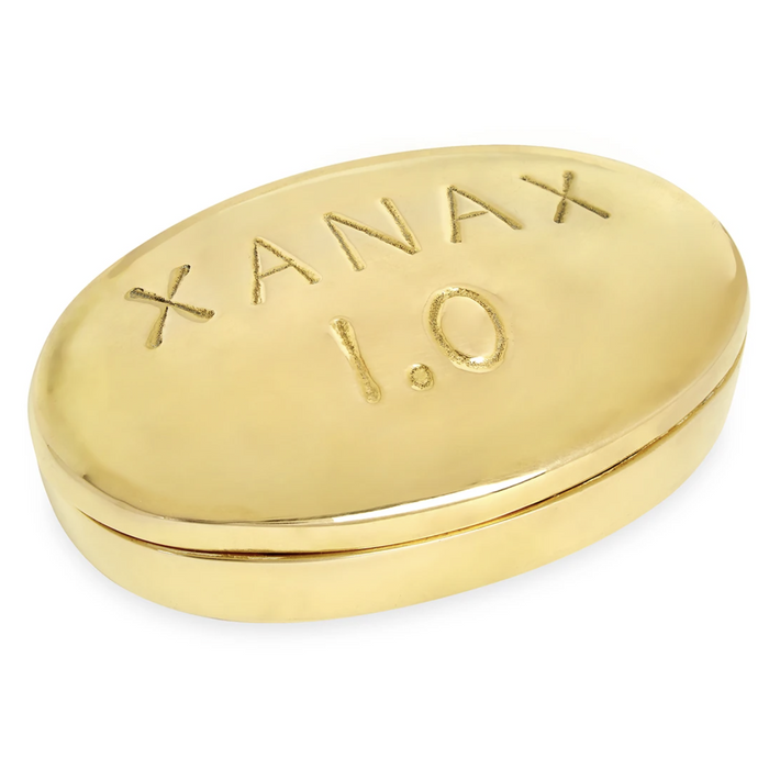 Xanax Brass Pill Box