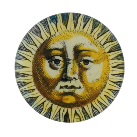 John Derian Sun Fountain Face Round Plate