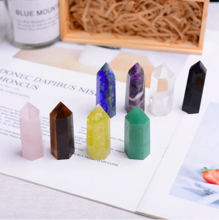 Healing Crystal Wand set