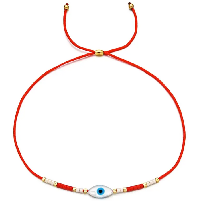 Evil Eye Good Luck String Bracelet