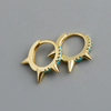 Turquoise Spike Huggie Earrings