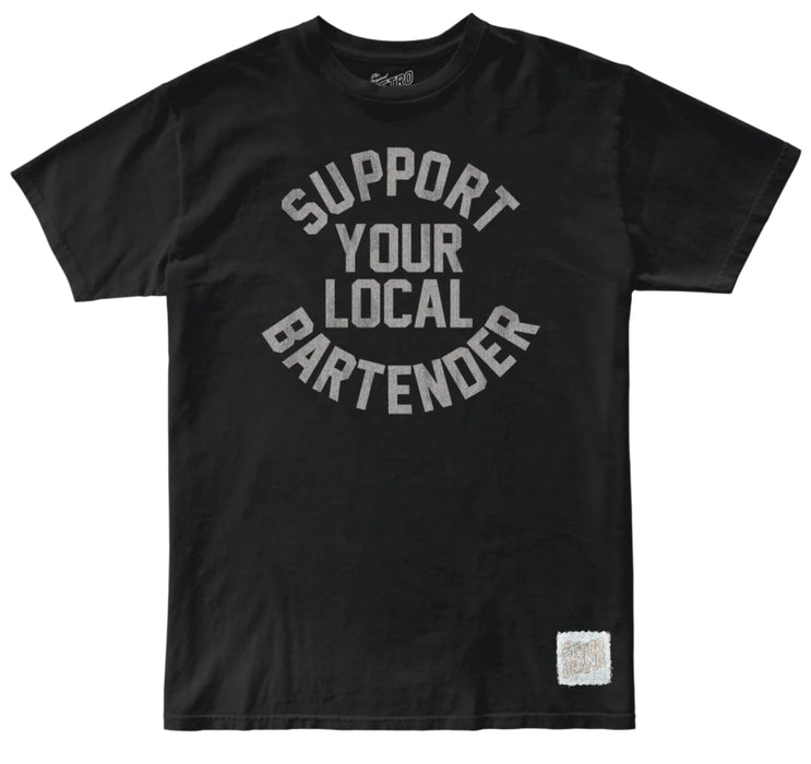 Support Your Local Bartender Vintage Cotton Tee