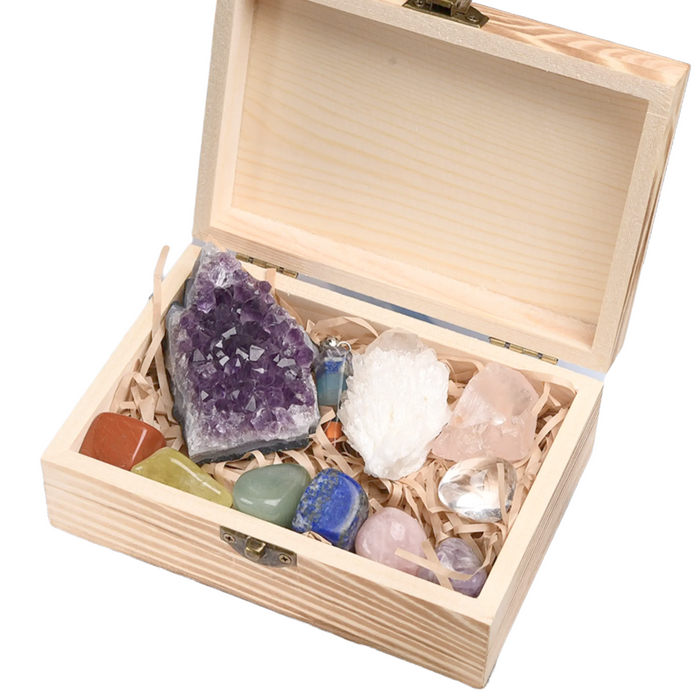 11 Piece Deluxe Healing Crystal Set