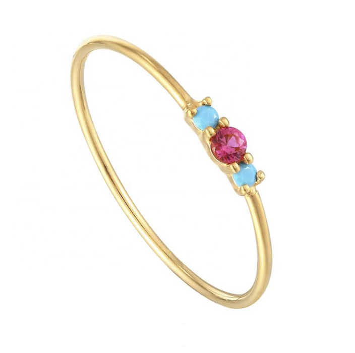Penelope Three Stone Ring