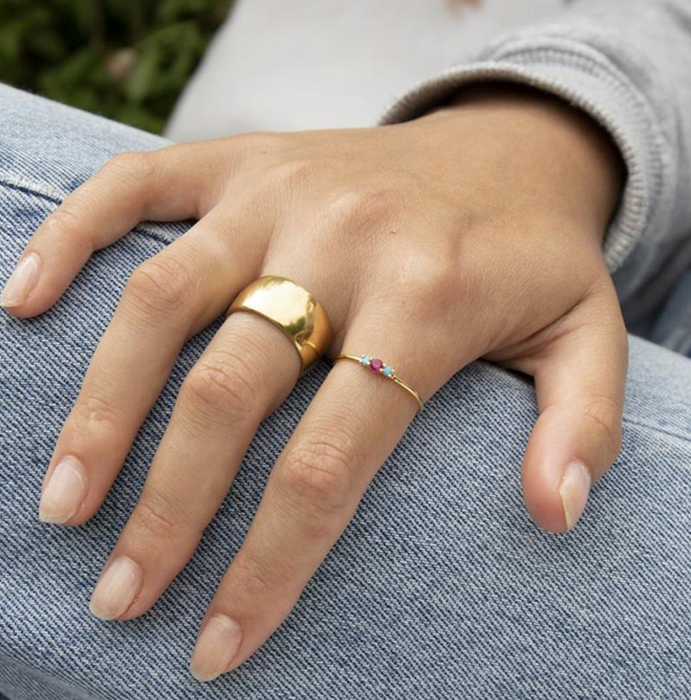 Penelope Three Stone Ring