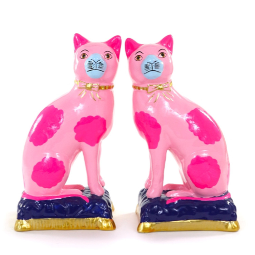 Staffordshire Cats Set of 2