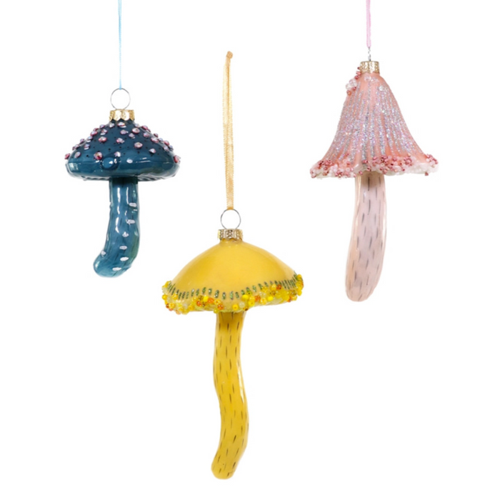 Frostfeild Mushroom Glass Ornaments
