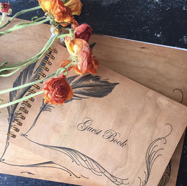 Wood Bound Journal Guest Book
