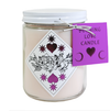 burning love candle