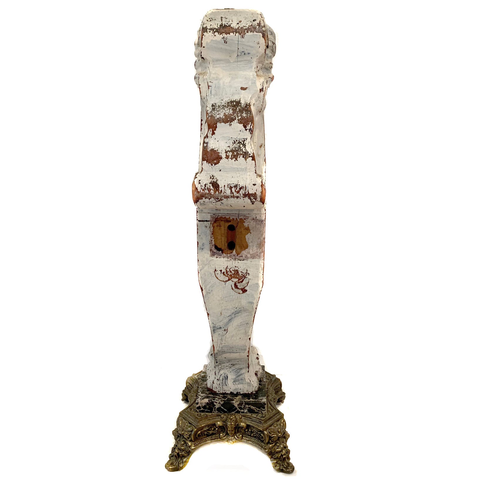 Antique wood and brass Architectural piece