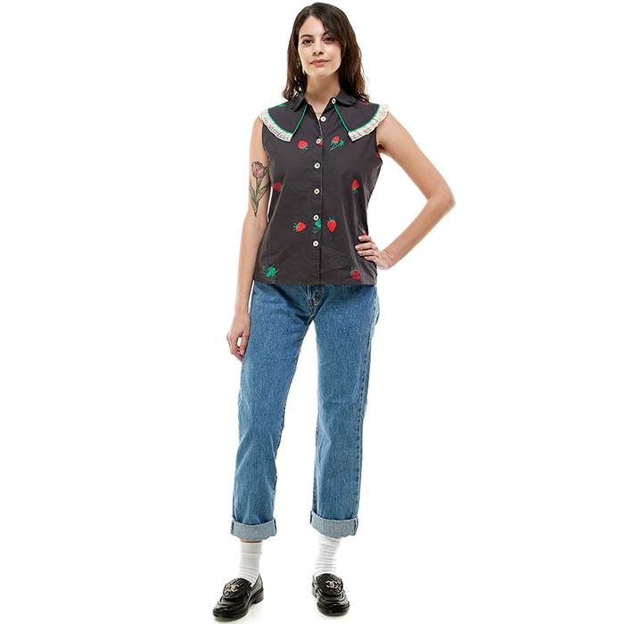 Strawberry Fields Forever Marcy Sleeveless Top