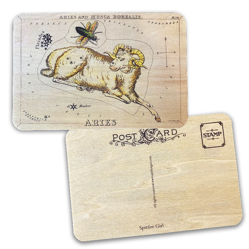 Wood Postcard Astrology