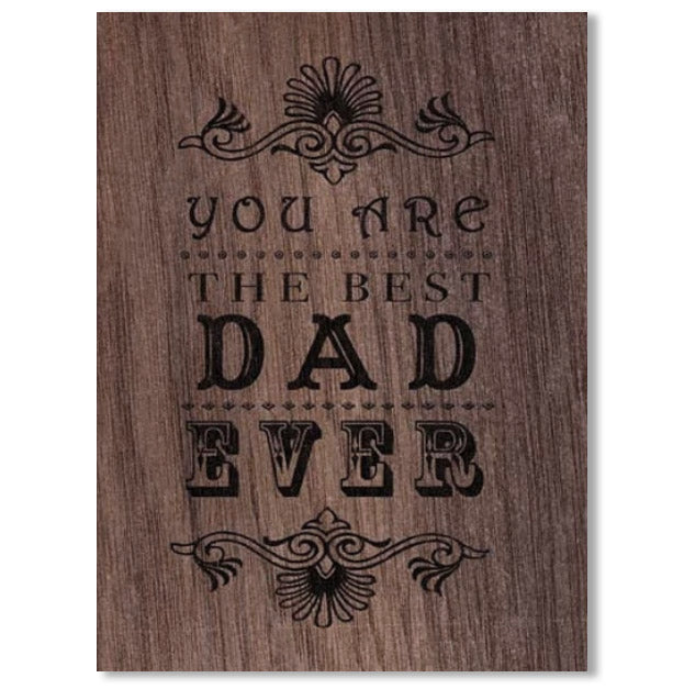 Wood Folding Card Everyday Best Dad
