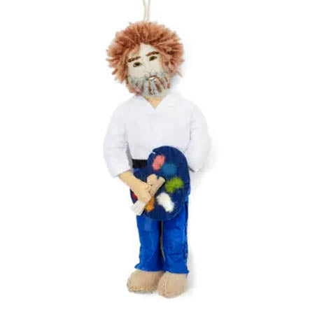 bob ross ornament