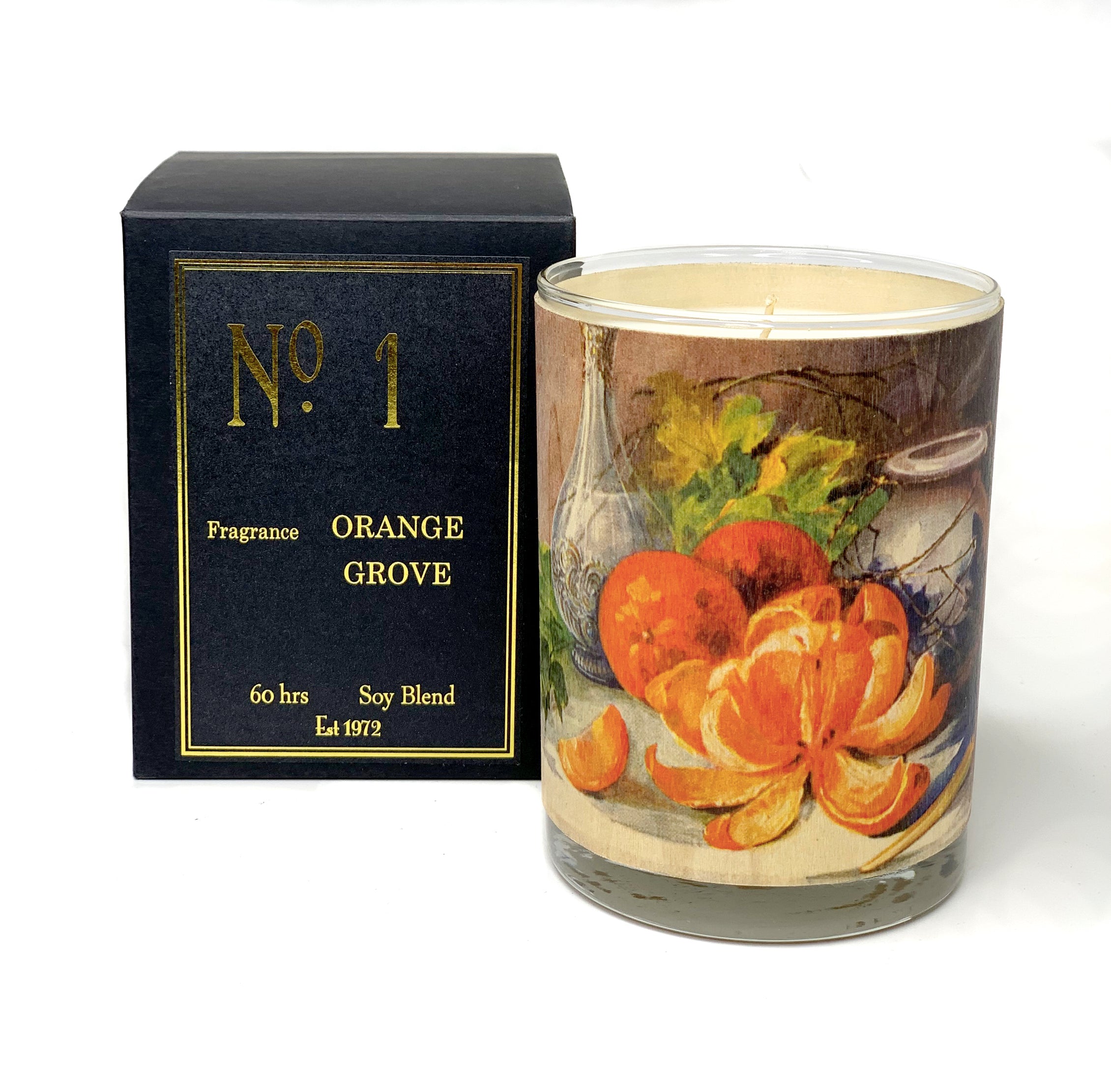Wood Candle No. 1 Orange Grove