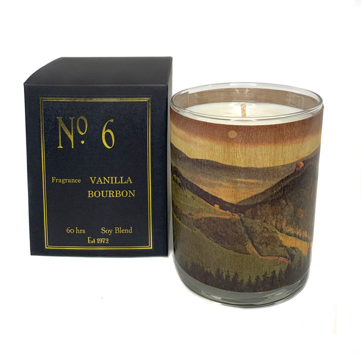 Wood Candle No. 6 Vanilla Bourbon Amber