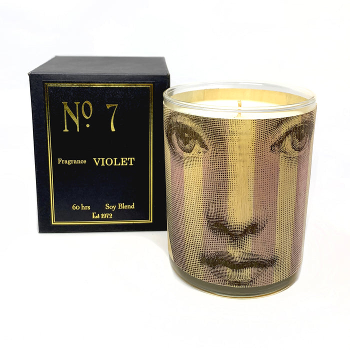 Wood Candle No. 7 Violet