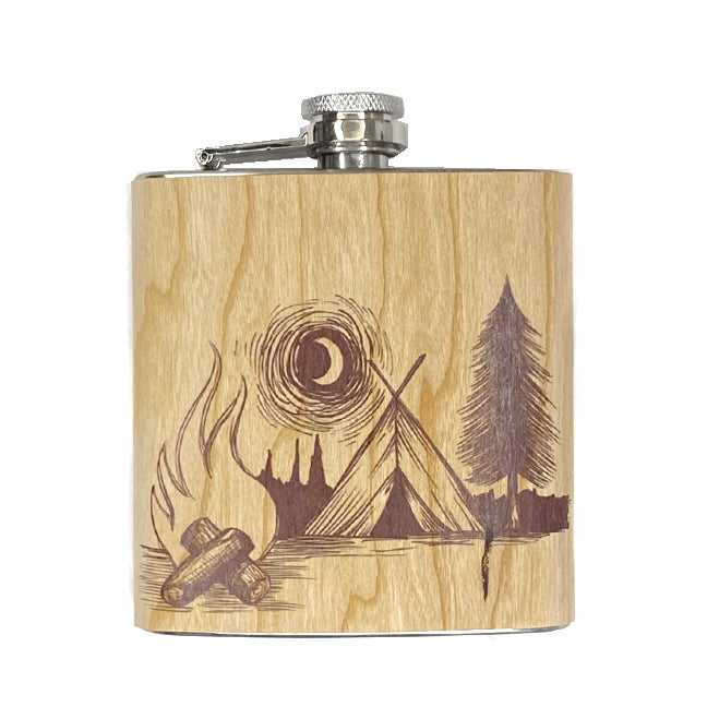 wood flask