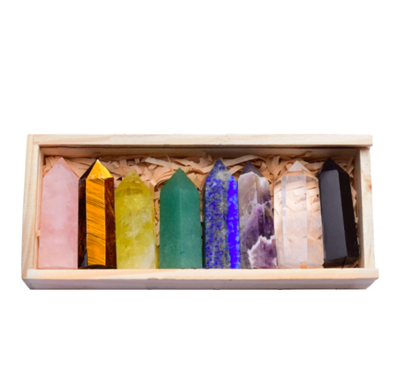 Healing Crystal Wand set