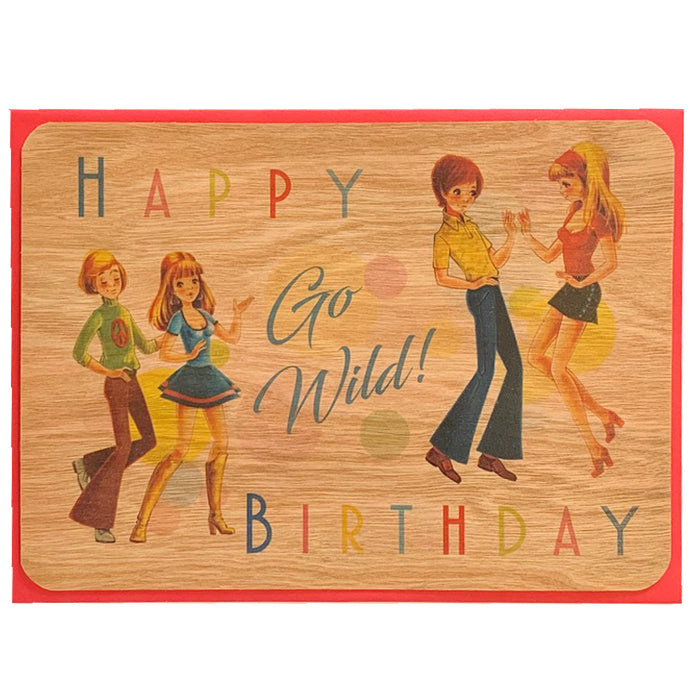 Happy Birthday card Vintage art