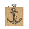 anchor wood flask