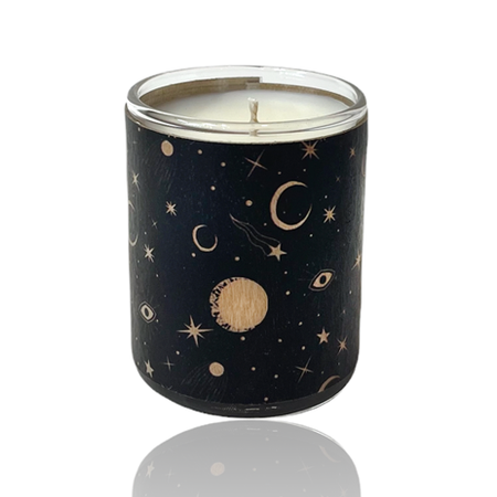 Stars Wood Votive