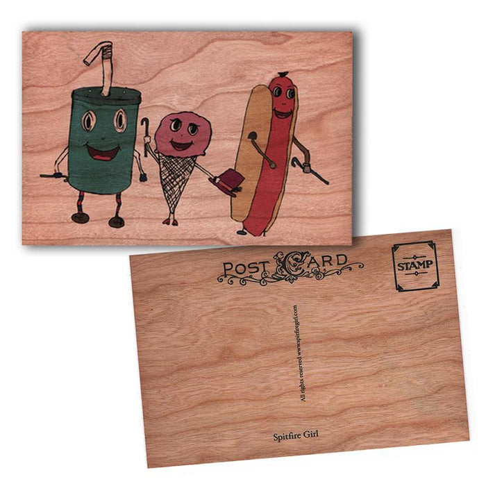 Wood  Postcard