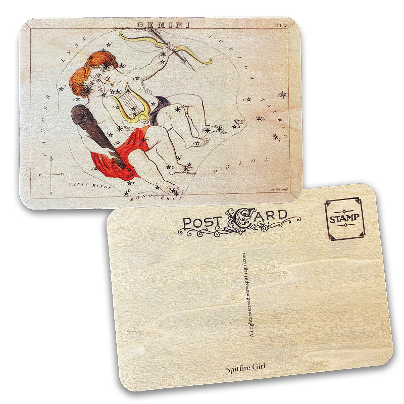Wood Postcard Astrology