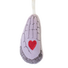 Hand In Heart Lavender Ornament