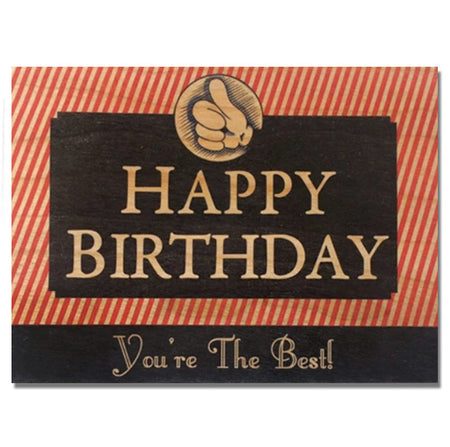 wood card
