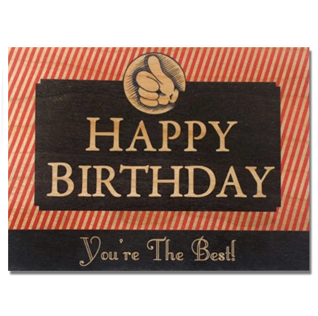 wood card