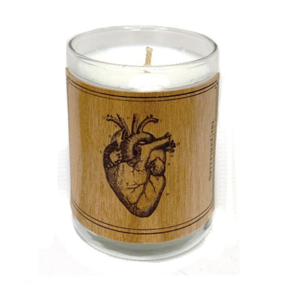 Votive Wood Candles Pictorial Images