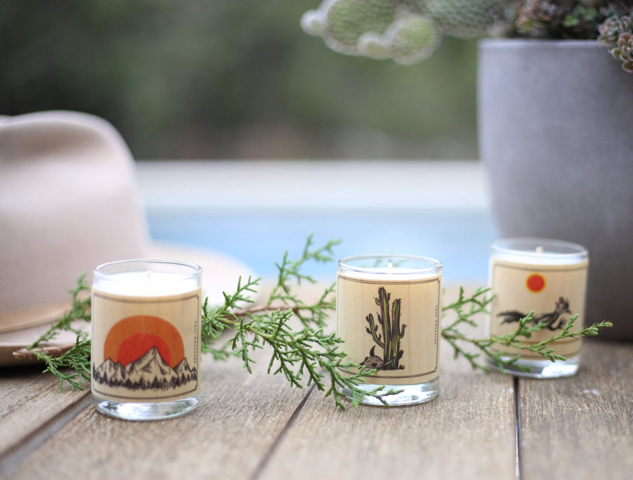 Desert Wood Votive Collection