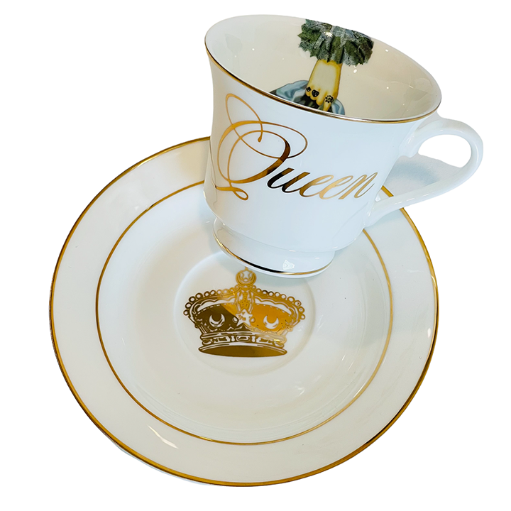 Spitfire Girl Tea Cup and Saucer - Thumbnail 4