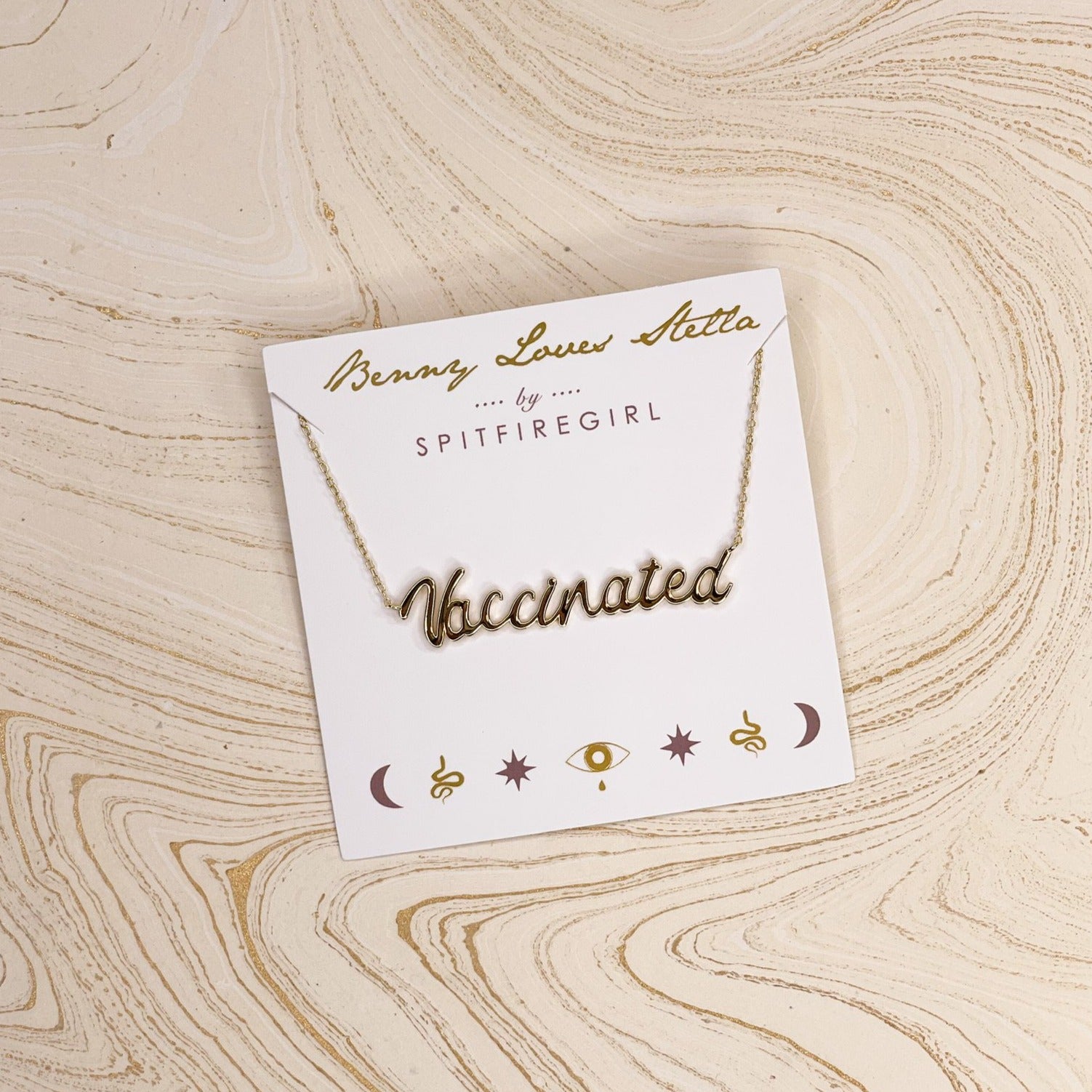 Vaccinated Gold Necklace