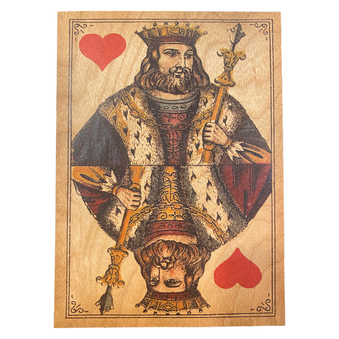 The King Wood Flat Card