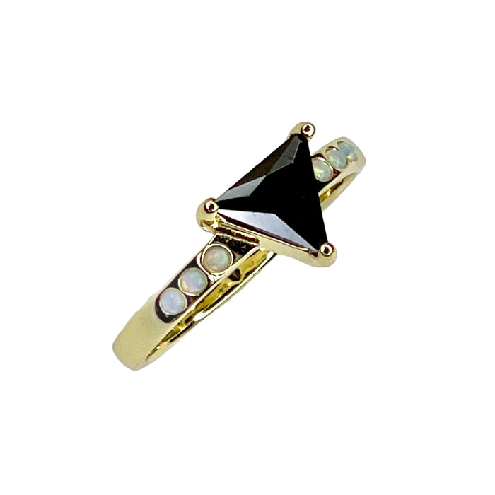 Black Mountain Opal + Onyx Ring