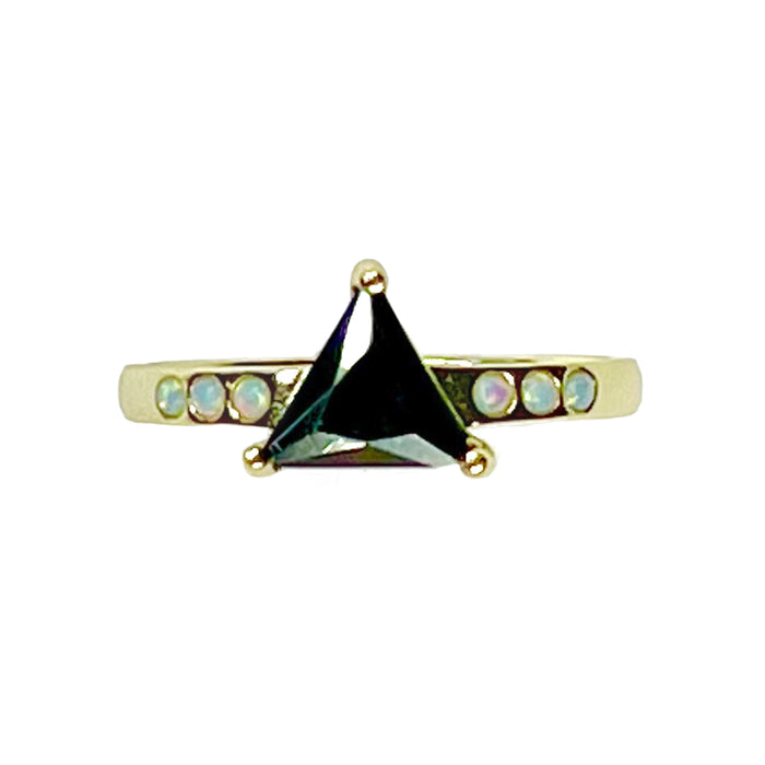 Black Mountain Opal + Onyx Ring