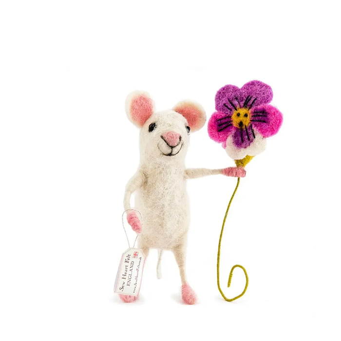 Mouse Holding a Flower