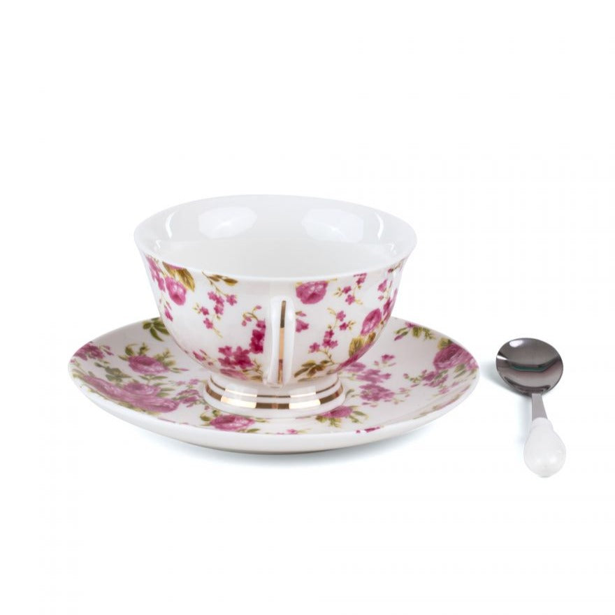 Lady Tarin Rose Teacup & Saucer Sets